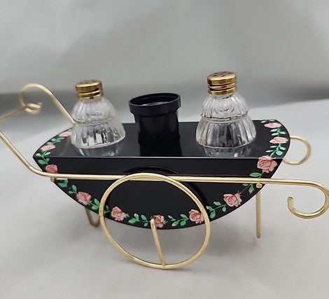 Salt and Pepper Shaker Wheel Barrel